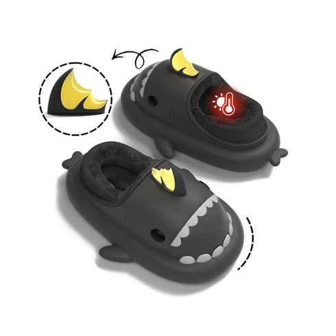 Sharkicks Basic - Winter Koi Dragon Heel-covered Shark Slippers